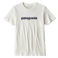 Camiseta Patagonia Men's Text Logo Organic Cotton white