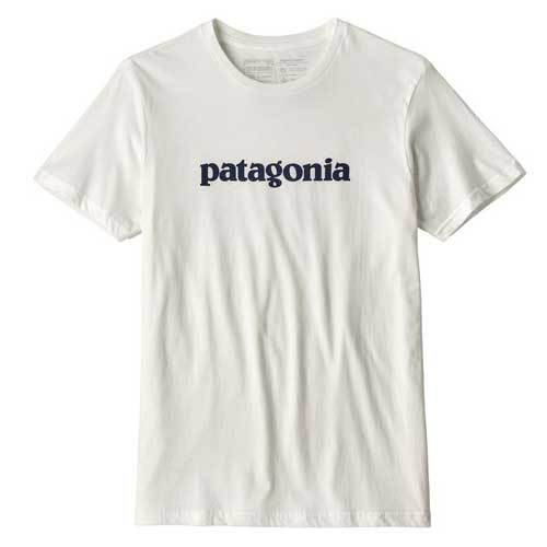 Camiseta Patagonia Men's Text Logo Organic Cotton white