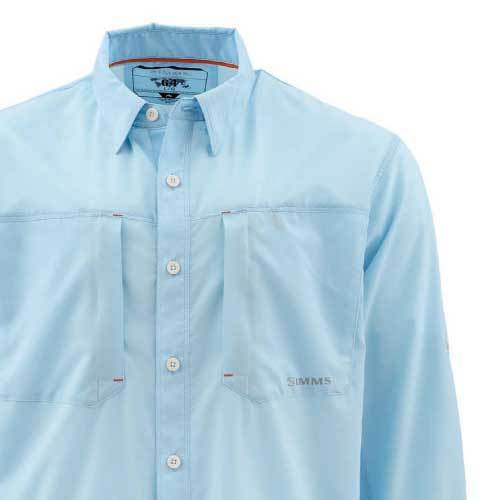Closeout ~ Select Sizes ~ New Simms Ultralight LS Shirt Slate Blue 