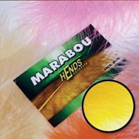 Marabou feather Hends yelow