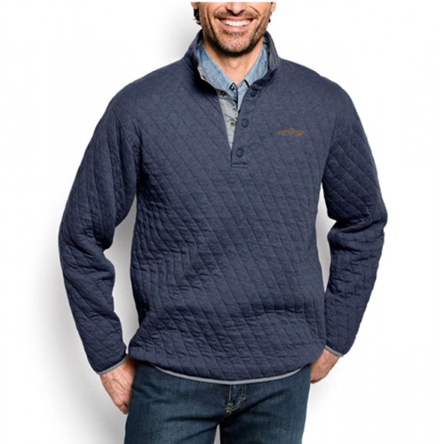 Quilted Snap Orvis Sweatshirt