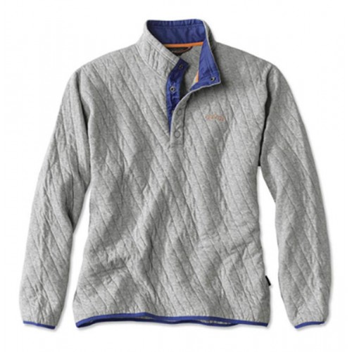 Trout Bum Quilted Snap Orvis Sweatshirt